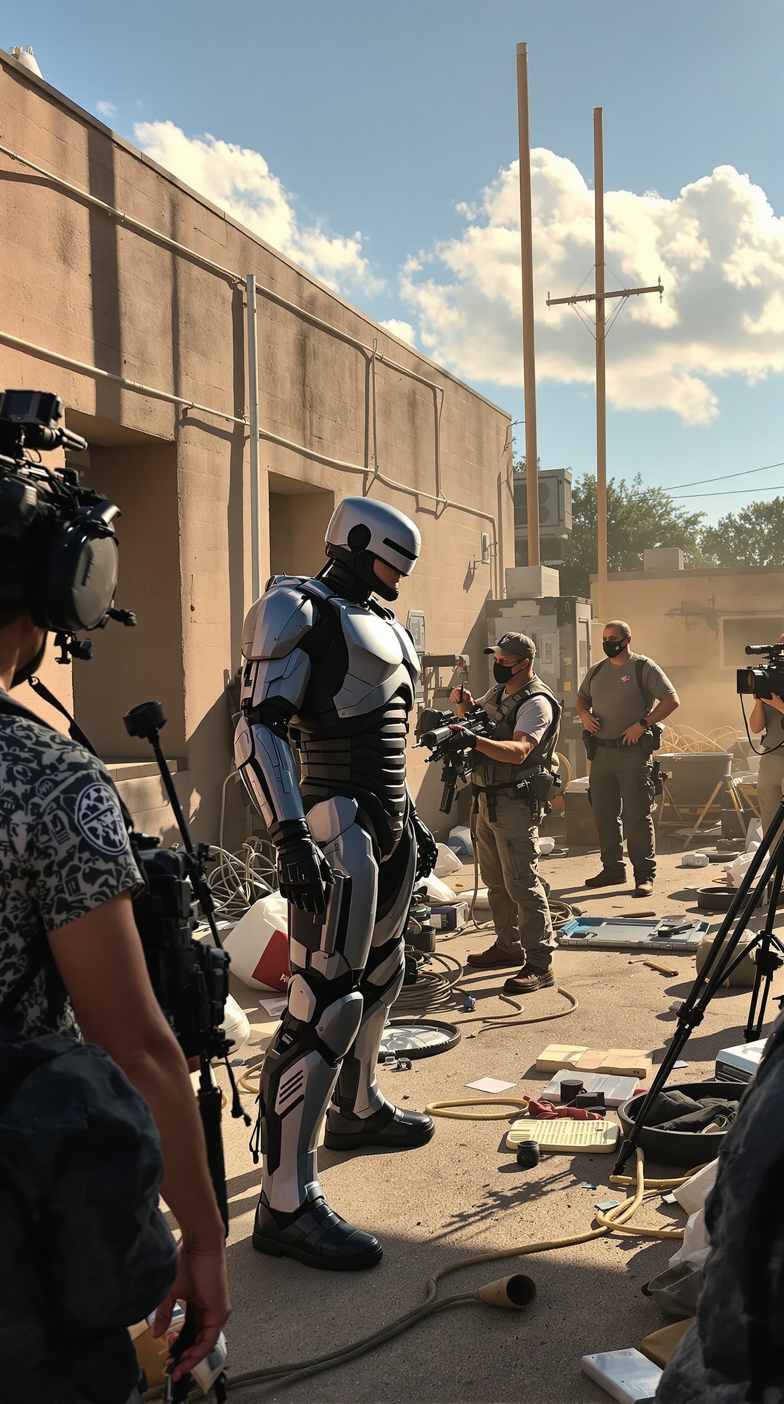 ‘RoboCop 촬영 현장의 기술적 난관과 특수효과 문제